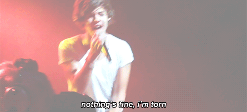 One Direction,Harry Styles Torn Quote (About torn gifs fine)