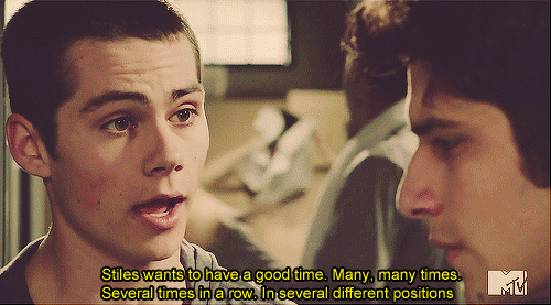 Teen Wolf  Quote (About sex positions good time gifs)