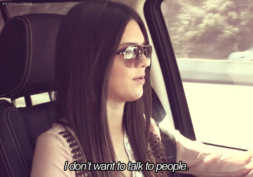 Kendall Jenner  Quote (About talk silence shut up quiet gifs)