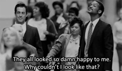 The Pursuit of Happyness (2006) Quote (About sad happy happiness)