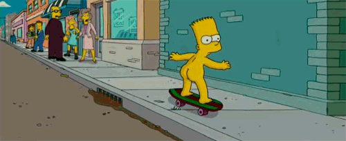 The Simpsons  Quote (About skateboard naked like men gifs gay)