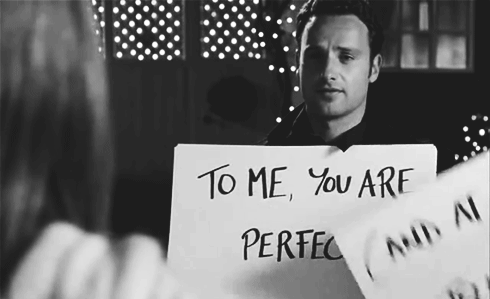 Love Actually (2003)  Quote (About romantic juliet gifs Cue Cards christmas cards christmas cards card scene)