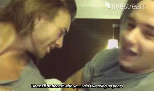 Liam Payne  Quote (About youtube no pants honest gifs andy samuels)