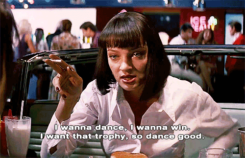 Pulp Fiction (1994)  Quote (About win trophy gifs dance)