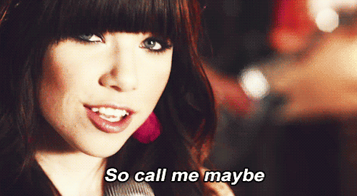 Carly Rae Jepsen Call Me Maybe Quote (About maybe love gifs call me)