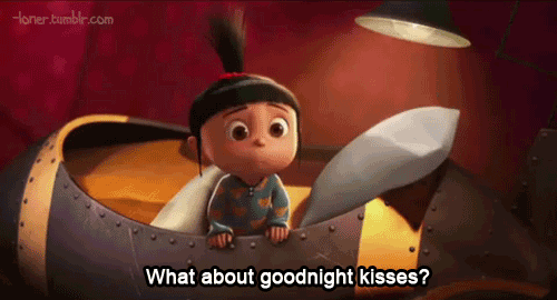 Despicable Me (2010)  Quote (About kisses goodnight kisses goodnight gifs)