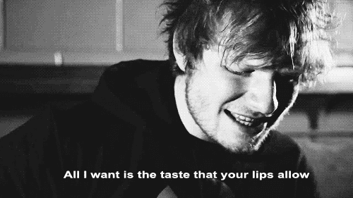 Give Me Love Quote (About tongue taste love lips kiss gifs desire black and white)