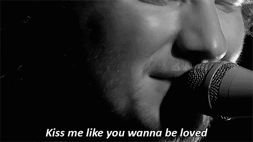 Kiss Me Quote (About love kiss me kiss gifs black and white)