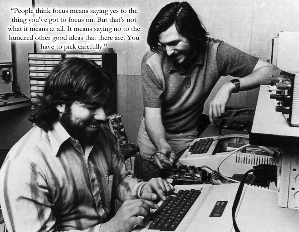 Steve Jobs Quote (About startup good idea focus)