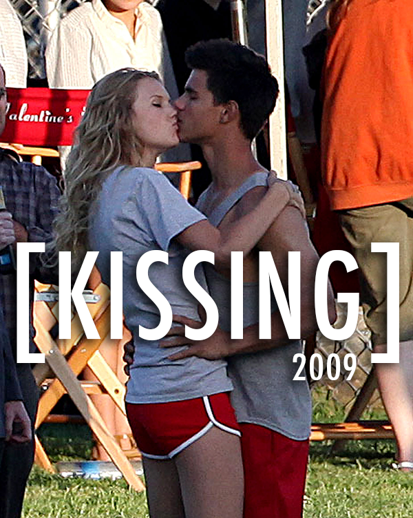 Taylor Swift,Taylor Lautner  Quote (About Valentines Day love kissing kiss dating)