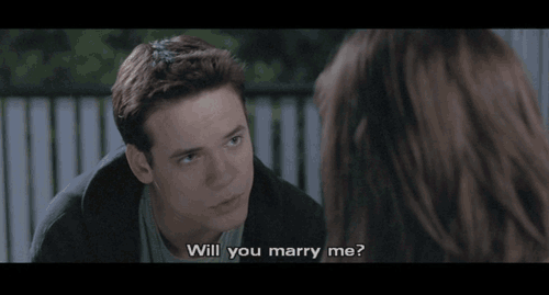 A Walk to Remember (2002) Quote (About romantic propose proposal marry love gifs)