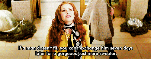 Confessions of a Shopaholic (2009) Quote (About truth sweater shopping shop man love husband gifs exchange cashmere boyfriend)