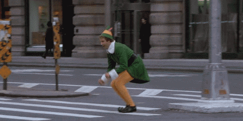 Elf (2003) Quote (About road jumping funny crossing)
