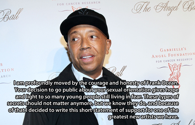 Russell Simmons  Quote (About support LGBT gay Frank Ocean come out)