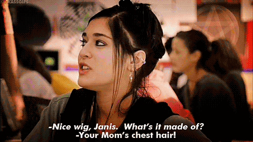 Mean Girls (2004) Quote (About wig gifs chest hair) - Best Quotes and  Guides - Celeb Quote