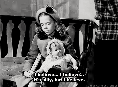 Miracle on 34th Street (1947) Quote (About xmas silly santa claus santa gifs christmas black and white believe)