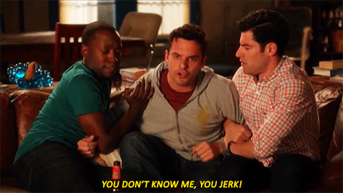 New Girl Quote (About strangers jerk gifs)
