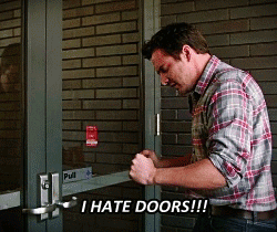 New Girl Quote (About gifs doors)