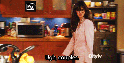 New Girl Quote (About single love jealous gifs couples alone)