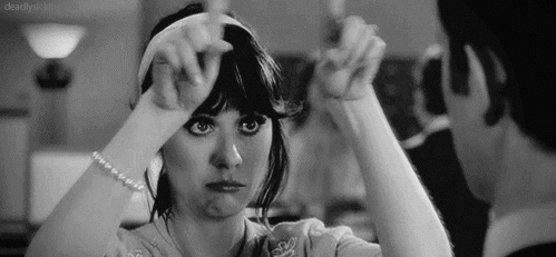New Girl Quote (About love i love you i heart you heart hand gestures gifs black and white)