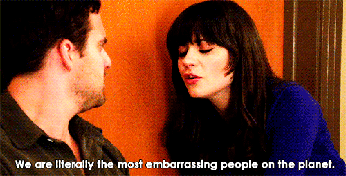 New Girl Quote (About planet gifs embarrassing)