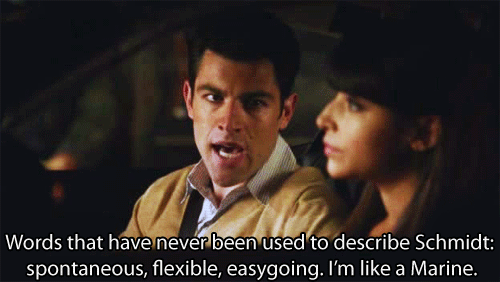 New Girl Quote (About spontanous Marine gifs flexible easygoing)