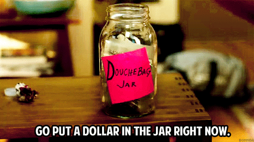 New Girl Quote (About gifs doughbag jar doughbag dollar)