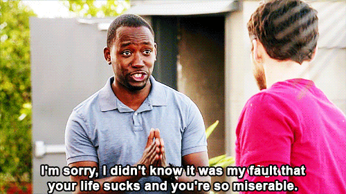 New Girl Quote (About sucks sorry miserable life gifs friendship friends fault best friends apology)