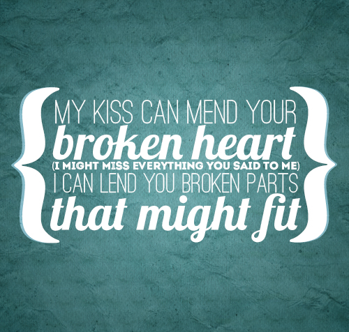 One Direction Over Again Quote (About typography miss love kiss hurt heart breaking broken heart)