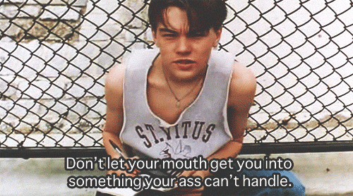 The Basketball Diaries (1995)  Quote (About words mouth handle gifs ass)