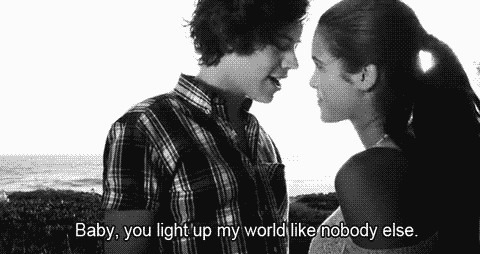 One Direction,Harry Styles What Makes You Beautiful Quote (About world nobody else light up gifs baby)