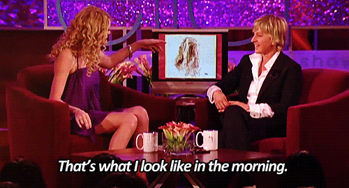 The Ellen DeGeneres Show  Quote (About morning hair gifs funny)
