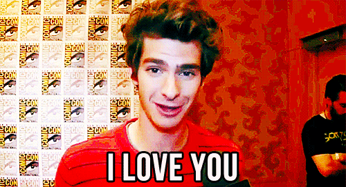 Andrew Garfield  Quote (About luv love i luv you i love you gifs)