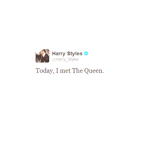 Harry Styles  Quote (About twitter queen)