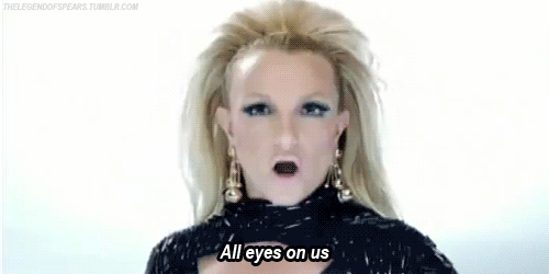 Britney Spears,will.i.am Scream & Shout Quote (About US gifs eyes)