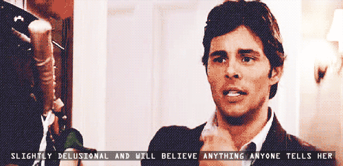 27 Dresses (2008) Quote (About lies liar gifs drunk delusional believe)