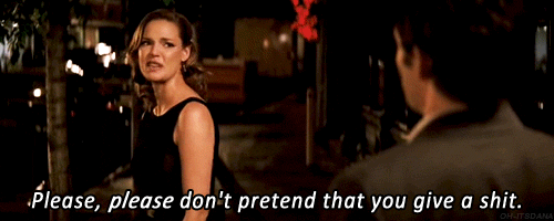 27 Dresses (2008) Quote (About pretend love give a shit gifs fake careless care)