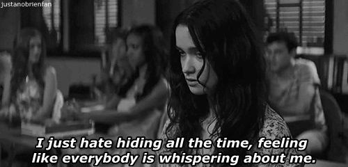 Beautiful Creatures (2013)  Quote (About whispering talking behind your behind hiding hate gifs feeling classroom black and white)