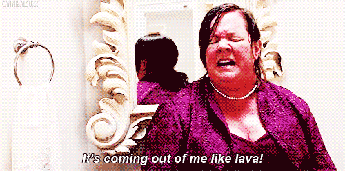 Bridesmaids (2011) Quote (About scene poo mexican food lava gifs food posioning diarrhea)