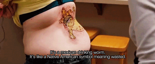 Bridesmaids (2011) Quote (About worm wasted tattoo mexican gifs)