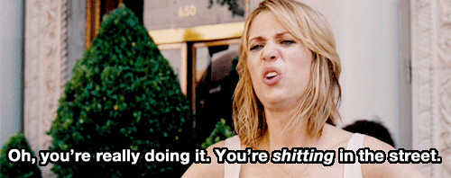 Bridesmaids (2011) Quote (About washroom street shitting poo gifs food posioning diarrhea)