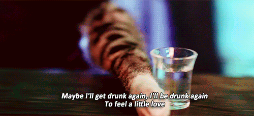 Ed Sheeran, Drunk Quote (About love gifs feelings feel drunk again black and white)