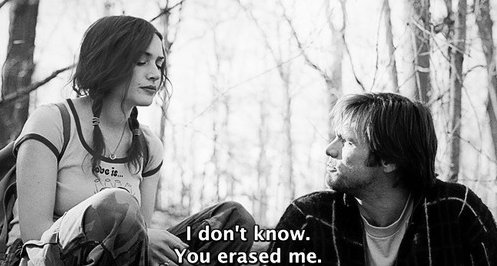 Eternal Sunshine of the Spotless Mind (2004) Quote (About forget erase black and white)