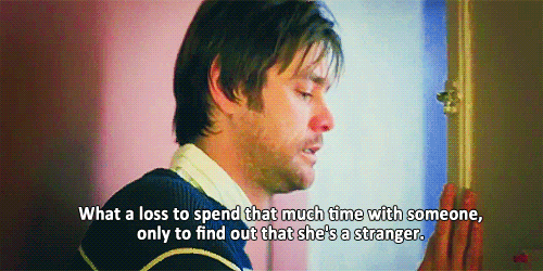 Eternal Sunshine of the Spotless Mind (2004) Quote (About time stranger loss gifs)