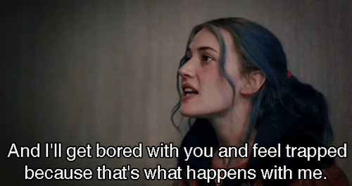 Eternal Sunshine of the Spotless Mind (2004) Quote (About trapped gifs bored)