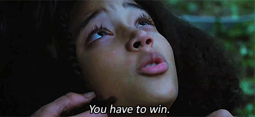 The Hunger Games (2012) Quote (About win Rues death scene gifs)