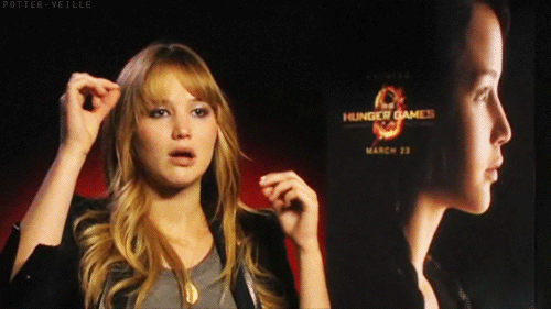 Jennifer Lawrence Quote (About reaction gifs funny face expression)