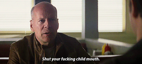 Looper (2012) Quote (About youths shut up noisy mouth child)