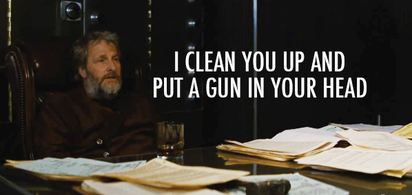 Looper (2012) Quote (About killer head gun clean up)