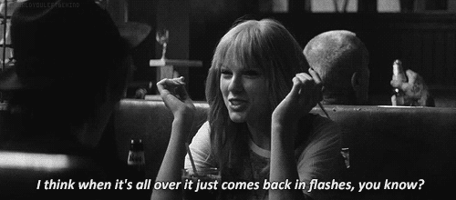 Taylor Swift, I Knew You Were Trouble Quote (About smile love gifs devil black and white bad guys angel)